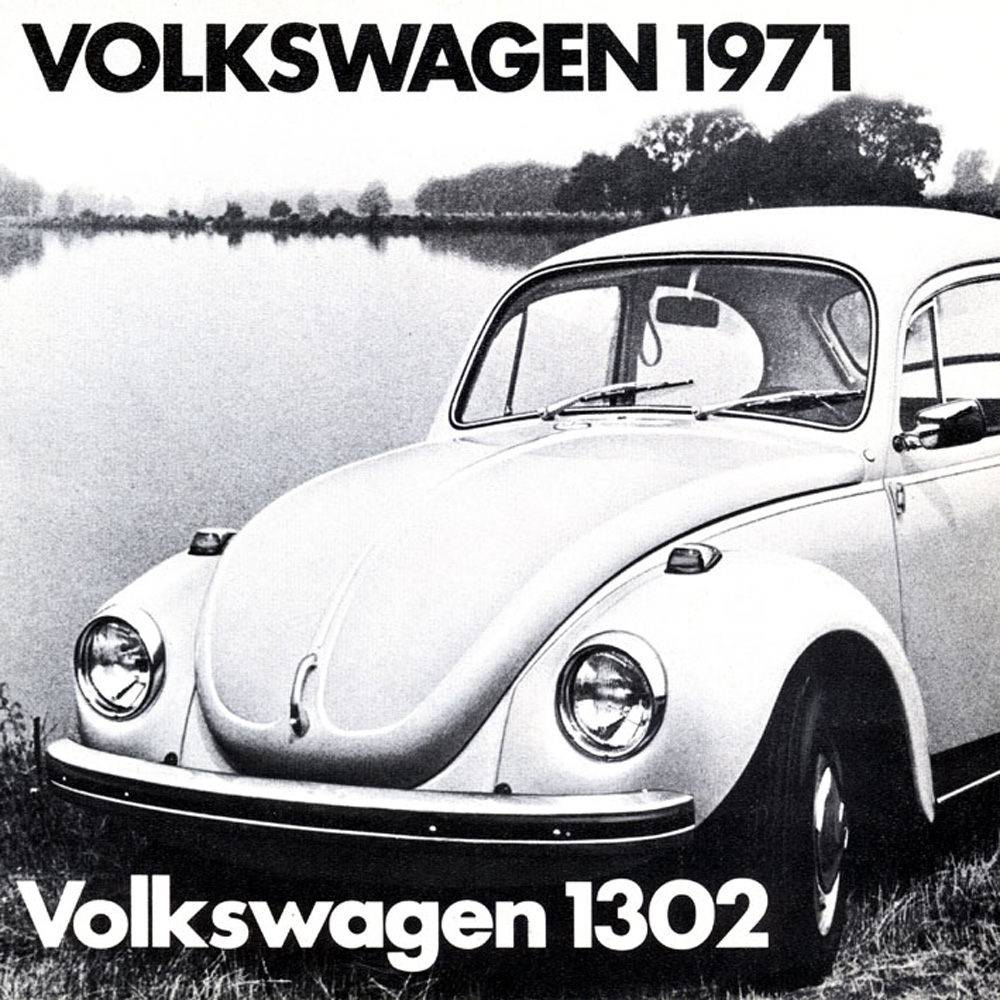 1971 Danish Volkswagen 1302 brochure page 1