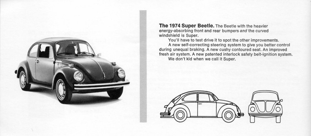 The 1974 Super Beetle - Vintage VW Ad