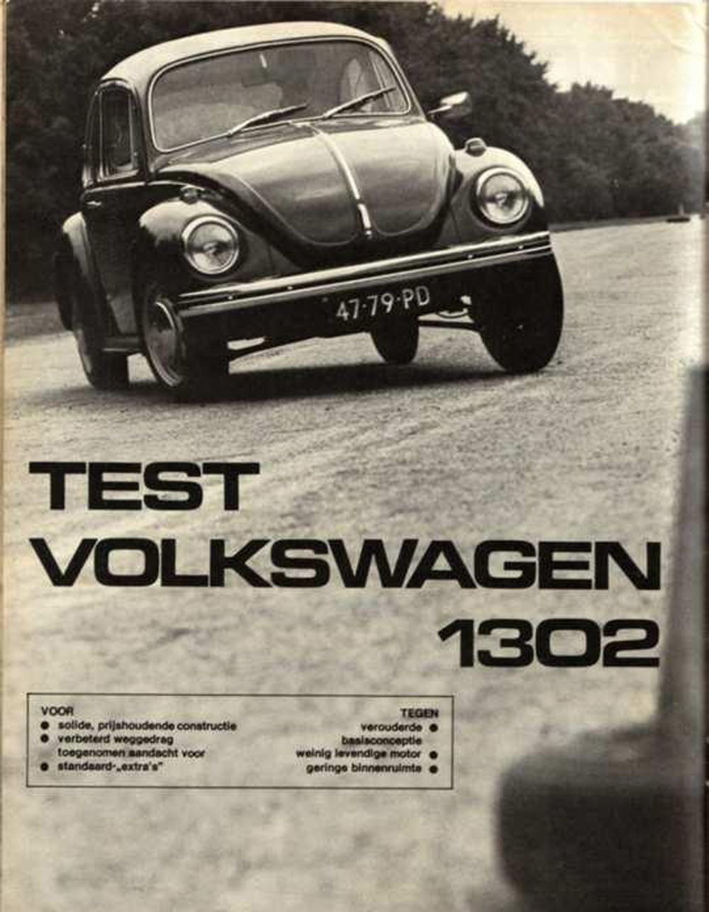 Test Volkswagen 1302 - Vintage VW Ad