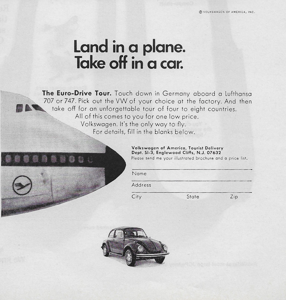 The euro-drive tour with a Volkswagen Super Beetle