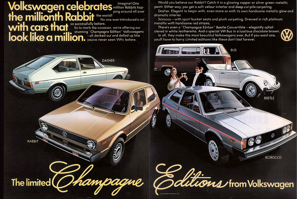 Blue VW Super Beetle with the top down