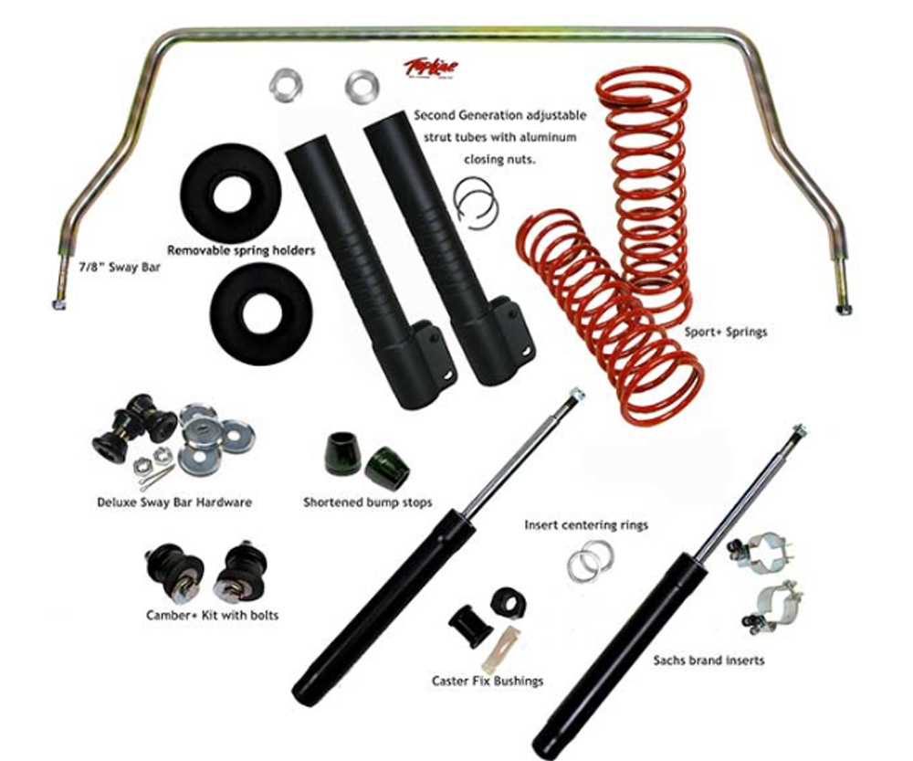 Super Beetle suspension components from Top Line Parts