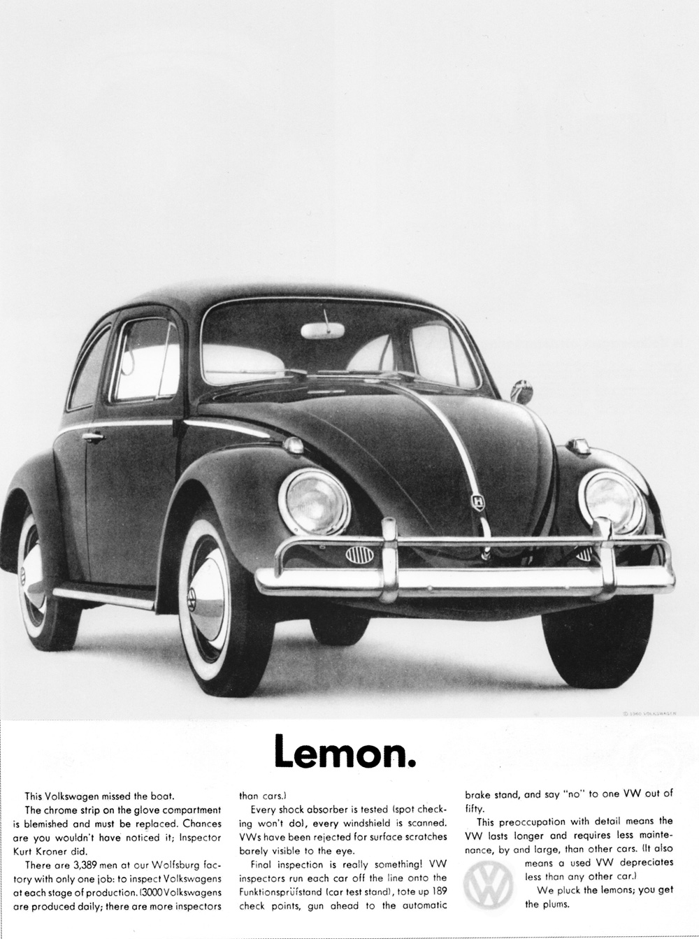 VW Lemon ad