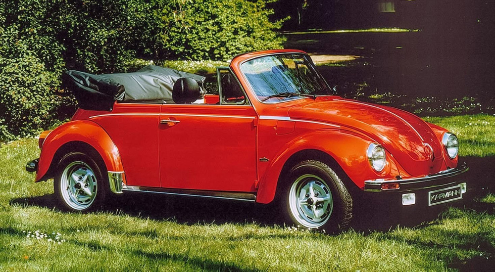 1303 Super Beetle promotionl picture taken by he Karmann factory