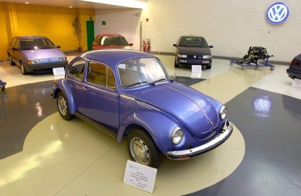 The 'home made' last ever Beetle to be made at Volkswagen Brussels in 1975